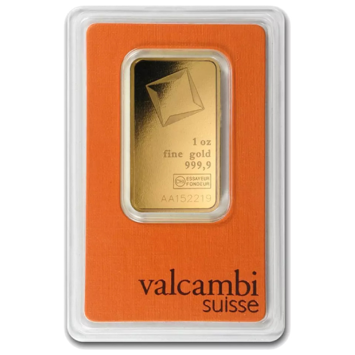 Lingote Valcambi 1 oz Oro LBMA