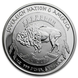 Siouxský indián 1 unce stříbra 2016