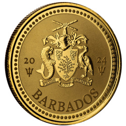 Barbados: Trident 1 oz Gold 2024 Prooflike