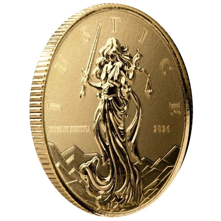Gold Coin Scottsdale Mint: Lady Justice 1/10 oz Gold 2026