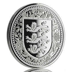 Gibraltar: Royal Arms of England 1 unce stříbra 2018