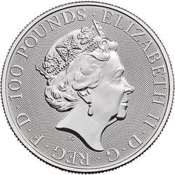 The Queen’s Beasts: The Black Bull of Clarence 1 oz Platinum 2019