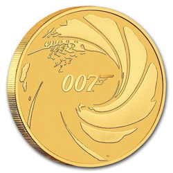 Tuvalu: James Bond 007 1 oz Gold 2020 MS70 NGC