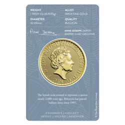 Britannia 1 oz Gold 2021 Certipack 