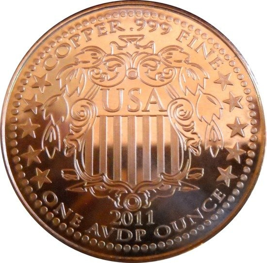 Morgan Dollar 1 oz Kupfer Round