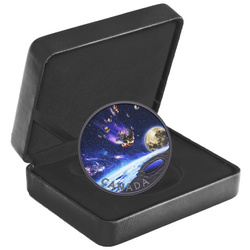 Canada : Cratère Pingualuit - Œil de cristal du Nunavik 50 coloré Argent 2023 Proof