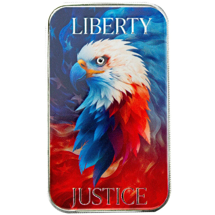 Tyčinka Scottsdale Mint - Liberty & Justice Eagle v barvě 1 oz stříbra