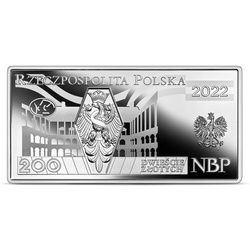 Polskie banknoty obiegowe - zestaw srebrnych monet 10 - 500 zł 2022 Proof