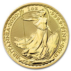 Britannia 1 unce zlata 2020 BALÍČEK 5 KS