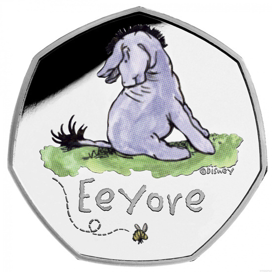 Winnie the Pooh - Eeyore Colorized Silver 2022 Proof
