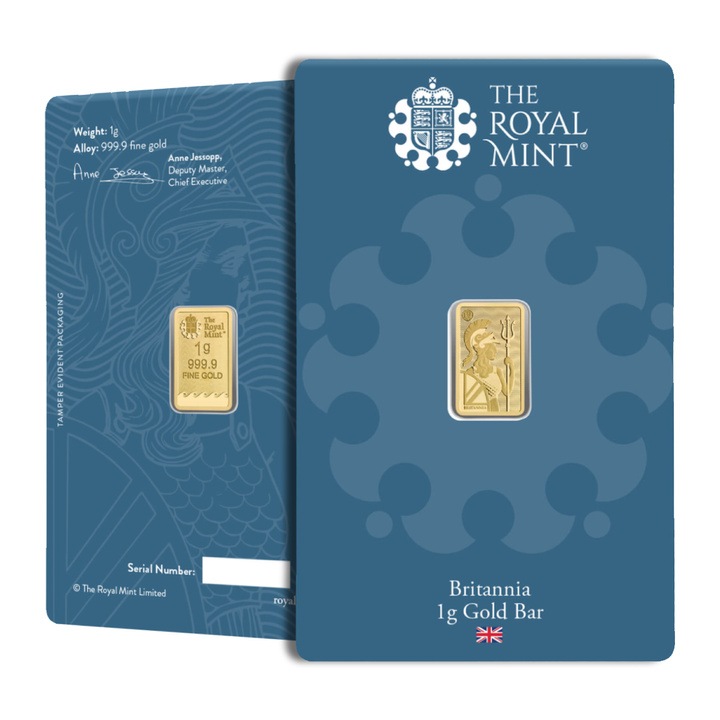 Sztabka The Royal Mint - Britannia 1 gram Złota