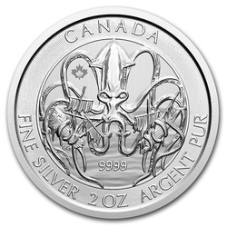 Creatures of the North: Kraken2 oz Silver 2020