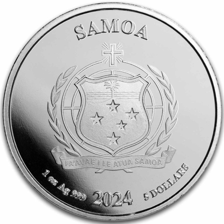 Samoa: DC Comics - Wonder Woman coloured 1 oz Silver 2024 Coin Slab