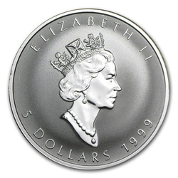 Maple Leaf  1 oz Silber 1999 Rabbit Privy