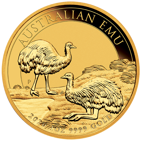 Australijski Emu 1 uncja Złota 2020