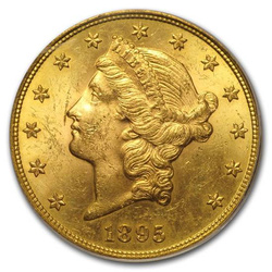 1895 20 Liberty Gold Double Eagle MS-61 PCGS