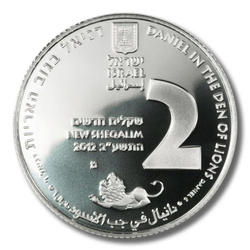 Daniel în groapa cu lei 2 NIS argint 2012 Proof