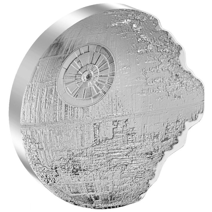Niue: Star Wars „Death Star 2“ 3 unce stříbra 2023 Proof