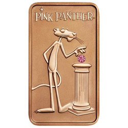 Sztabka Pink Panther 1 uncja Różowego Złota 2018 Diamond
