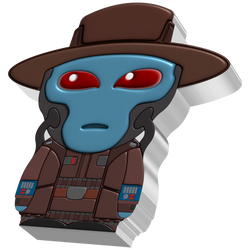 Niue: Star Wars – Cad Bane Chibi Coin, Colorized, 1 oz Silver, 2022, Proof