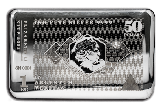 Sztabko Moneta Niue: Silver Note Coinbar 1000 gramów Srebra 2022