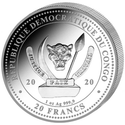 Congo: World's Wildlife - Ballena 1 oz Plata 2020