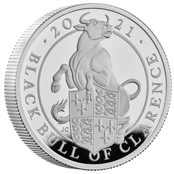 Beasts of the Queen: Set of 10 coins 2 oz Silver 2021 Proof