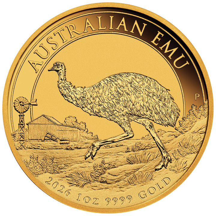 Gold Coin Australian Emu 1 oz Gold 2026