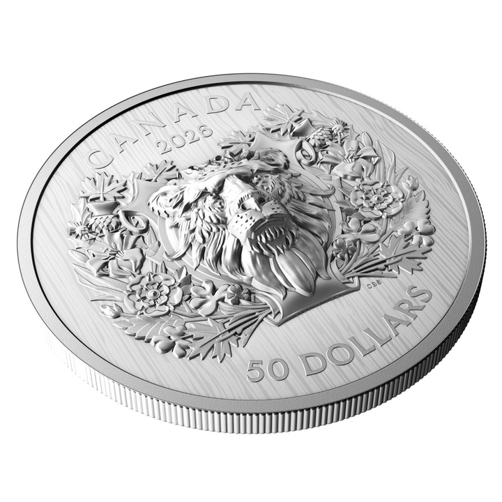 Kanada: Heraldic Lion 50$ Silber 2025 Proof High Relief