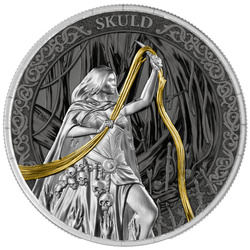 Set de monedas de plata doradas Norns 3 × 1 onza de plata 2026