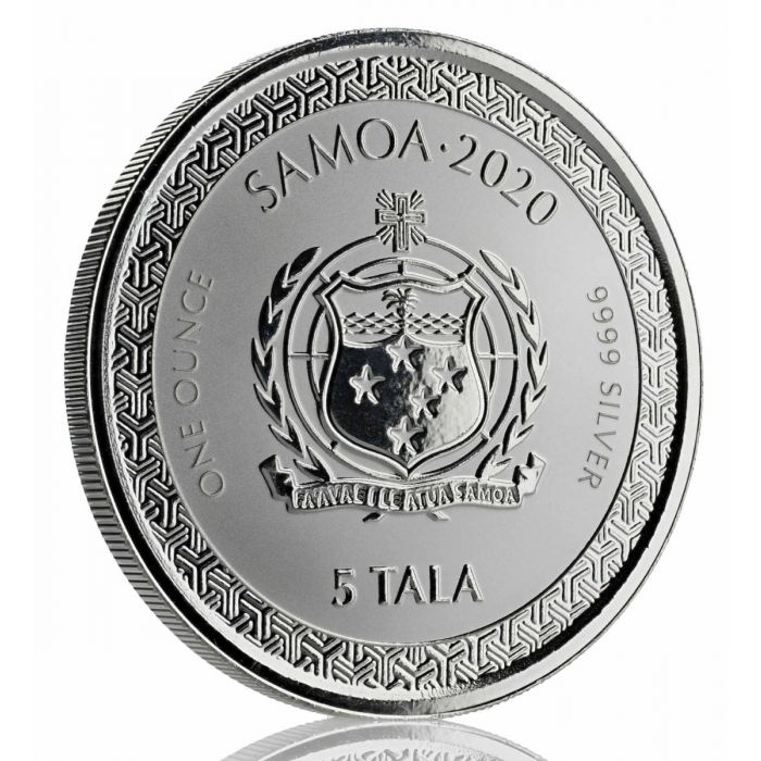 Samoa: Legends of Japan Series - Momotaro and the Demon Subdued in Ukiyoe Style 1 oz Silver 2020 Prooflike