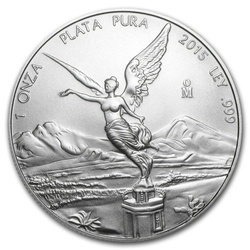 Diosa Mexicana de la Libertad 1 Onza Plata 2015