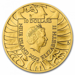 Niue: Czech Lion 1/4 uncji Złota 2022