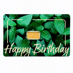 Lingotto d'oro 1 g C. Hafner - Happy Birthday