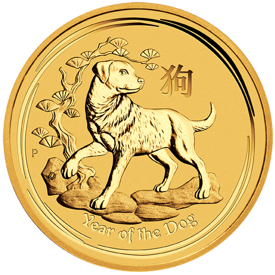 Lunar II: Jahr des Hund 1000 gram Gold 2018