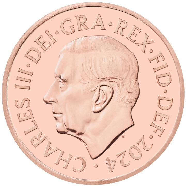 Zestaw 8 monet Miedzionikiel Wielka Brytania Definitive 2024