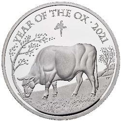 Lunar: Year of the Ox 2021 5 oz Silber 2021 Proof