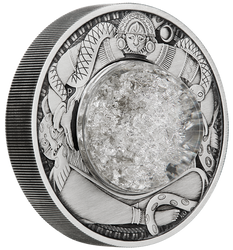 Tuvalu: Tears Of The Moon 2 oz Silver 2021 Antique 