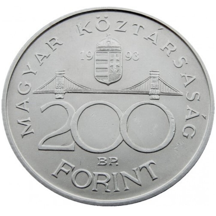 Hungary, 200 Forint Silver 1992-1993