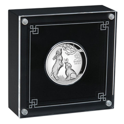 Perth Mint : Lunar III - Année du lapin 1 once d'argent 2023 Proof High Relief