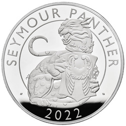 The Royal Tudor Beasts: Seymour Panther 1000 grammi d'argento 2022 Proof