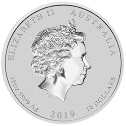 Lunar II: Year of the Pig 10 oz Silver 2019