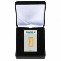Lingou de aur de 5 g C.Hafner în etui – set cadou