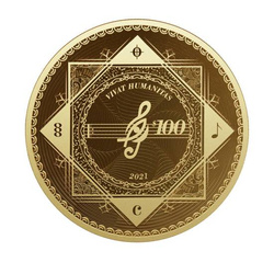 Tokelau: Vivat Humanitas 1 oz Gold 2021 Prooflike