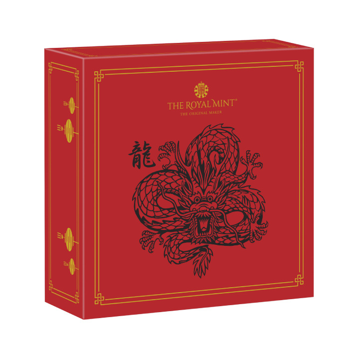 Royal Mint Lunar: Rok Smoka 5 uncji Złota 2024 Proof