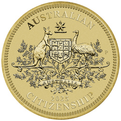 Citoyenneté australienne 1 en bronze et aluminium 2025 (pièce dans une carte)