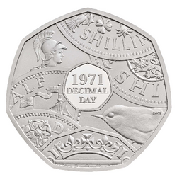 The 50th Anniversary of Decimal Day 2021 Proof 