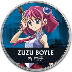 Niue: Yu-Gi-Oh! Zuzu Boyle kolorowana 1 uncja Srebra 2024