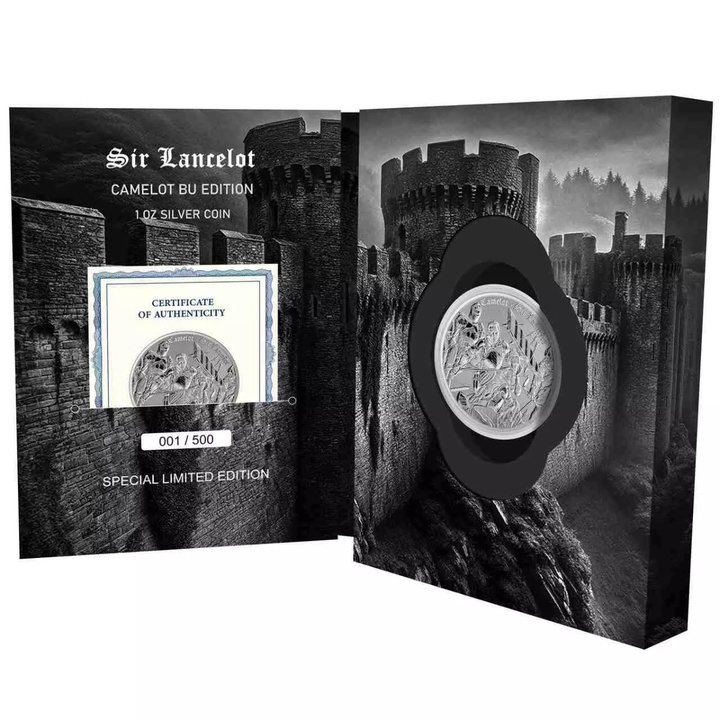 Niue: Camelot – Sir Lancelot 1 oz Silver 2024 Matte Proof Special Blister