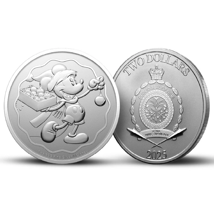 Iles Cook : Repubblica Italiana colorée 2 oz Argent 2025 Preuve